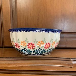 Polish Pottery Serving Bowl